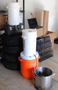 Fly sparging setup