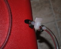 Valve on the cooler